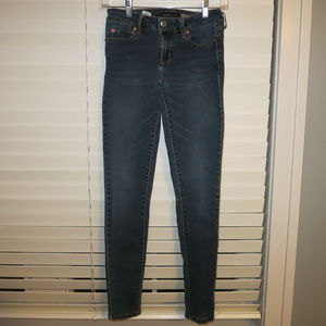 Aeropostale Blue Jeggings (Size 2 Short)